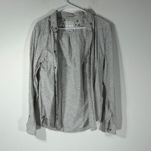 Cactus Man Heather Gray Shirt with Floral Pattern